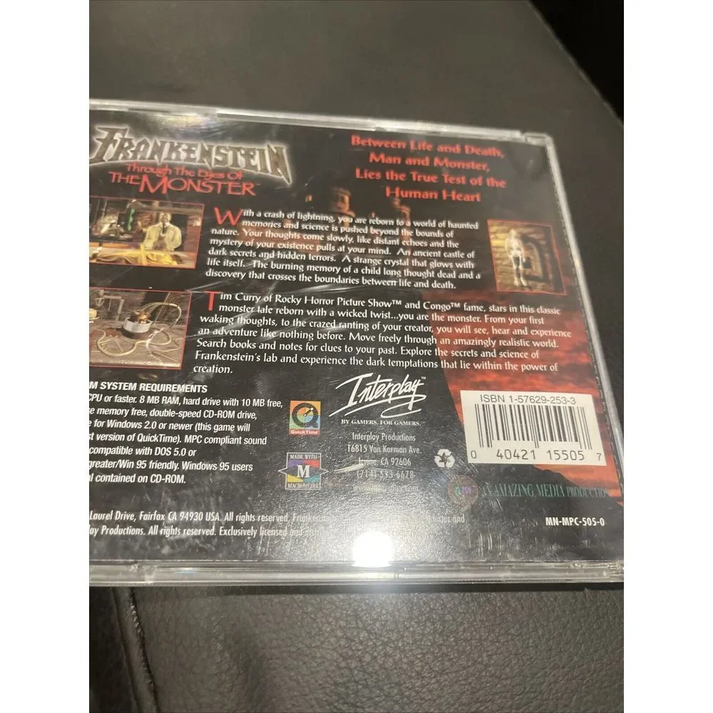 Frankenstein Through the Eyes of the Monster (PC Game Cd Rom) FAST SHIPPING‎